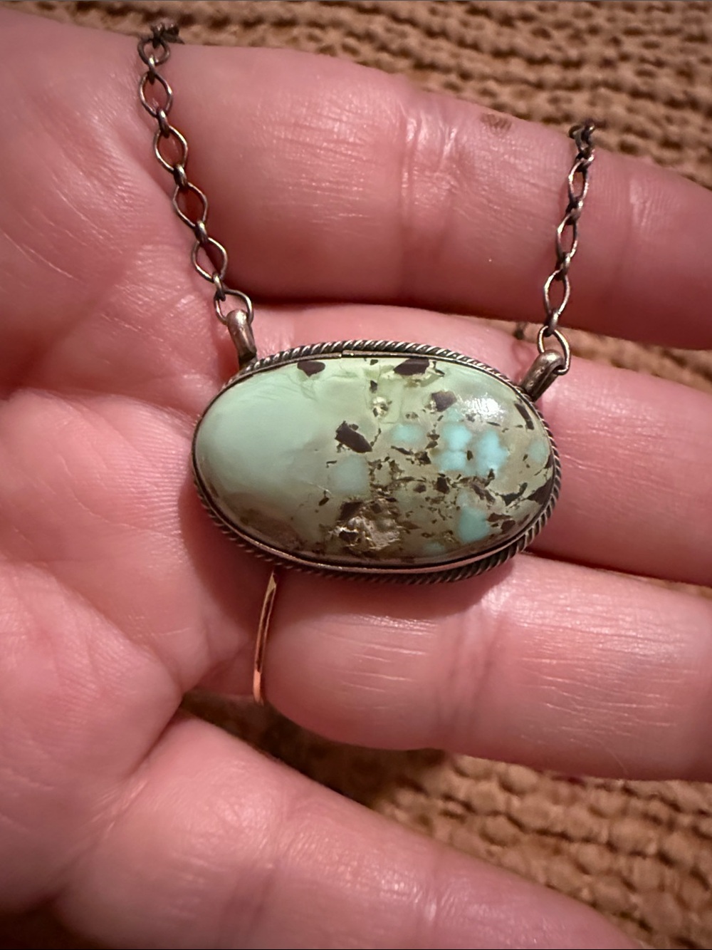 Turquoise Navajo made necklace